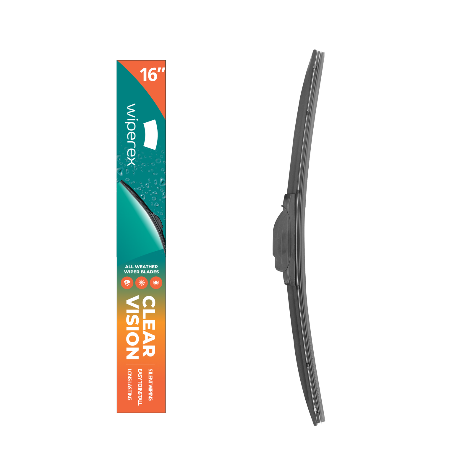 WIPEREX WIPER BLADES 16″ – NEW UNIVERSAL FRAMELESS WIPER BLADE