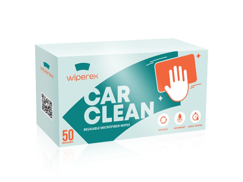 WiperEx – Microfiber Cloth Grab Box (50-Pack)
