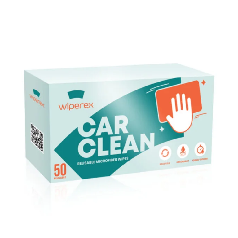 WiperEx – Microfiber Cloth Grab Box (50-Pack)
