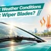 Do Hot Weather Conditions Affect Wiper Blades?